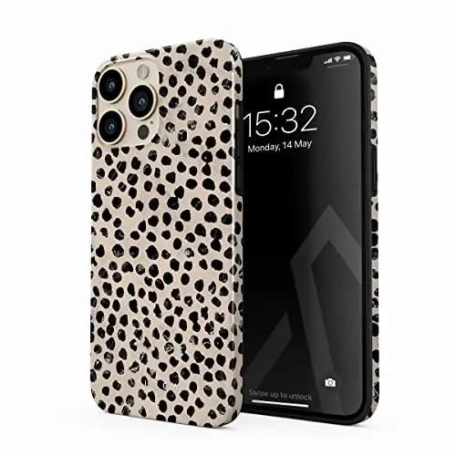 BURGA iPhone 14 Pro uchun telefon g'ilofi - Chiroyli, zamonaviy, estetik, dizayner naqshli, 14pro telefon qopqog'i, qattiq qobiq himoyasi - Apple iPhone 14 Pro ayollar va erkaklar uchun g'ilofga mos keladi - BURGA