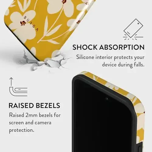 BURGA iPhone 14 Pro uchun telefon g'ilofi - Chiroyli, zamonaviy, estetik, dizayner naqshli, 14pro telefon qopqog'i, qattiq qobiqli himoya - Apple iPhone 14 Pro ayollar va erkaklar uchun g'ilofga mos keladi - 4