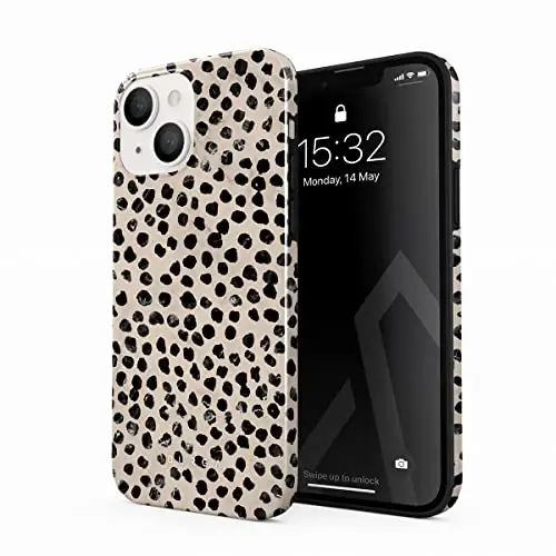 BURGA iPhone 14 uchun telefon gʻilofi - Chiroyli, zamonaviy, estetik, naqshli telefon qopqogʻi, qattiq qobiqli himoya - Apple iPhone 14 ayollar va erkaklar uchun gʻilofga mos keladi 