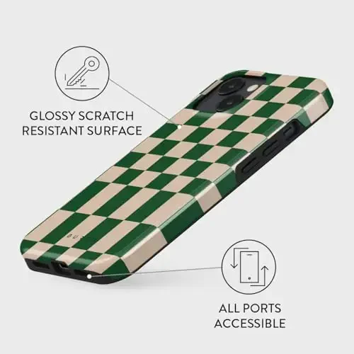 BURGA iPhone 14 uchun telefon g'ilofi - Chiroyli, zamonaviy, estetik, naqshli telefon qopqog'i, qattiq qobiqli himoya - ayollar va erkaklar uchun Apple iPhone 14 g'ilofiga mos keladi - 3