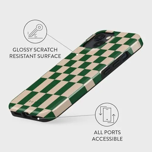 BURGA iPhone 14 uchun telefon g'ilofi - Chiroyli, zamonaviy, estetik, naqshli telefon qopqog'i, qattiq qobiqli himoya - ayollar va erkaklar uchun Apple iPhone 14 g'ilofiga mos keladi - 3
