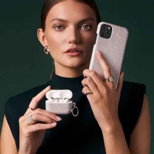 BURGA iPhone 14 uchun telefon g'ilofi - Chiroyli, zamonaviy, estetik, naqshli telefon qopqog'i, qattiq qopqoqli himoya - Apple iPhone 14 g'ilofi ayollar va erkaklar uchun mos - 5