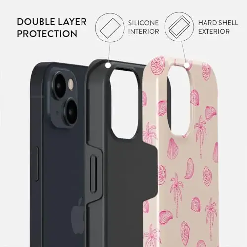 BURGA iPhone 15 Kılıfı - Sevimli, Moda, Estetik, Desenli Telefon Kılıfı, Sert Kabuk Koruma - Kadınlar ve Erkekler için Apple iPhone 15 Kılıfına uyar - 2