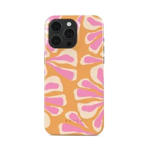 BURGA Phone Case for iPhone 15 Pro - Cute, Trendy, Aesthetic, Designer Pattern, 15pro Phone Cover, Hard Shell Protection - fits Apple iPhone 15 Pro Case for Women and Men - BURGA