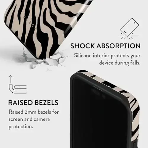 BURGA Phone Case for iPhone 15 Pro - Cute, Trendy, Aesthetic, Designer Pattern, 15pro Phone Cover, Hard Shell Protection - fits Apple iPhone 15 Pro Case for Women and Men - 5