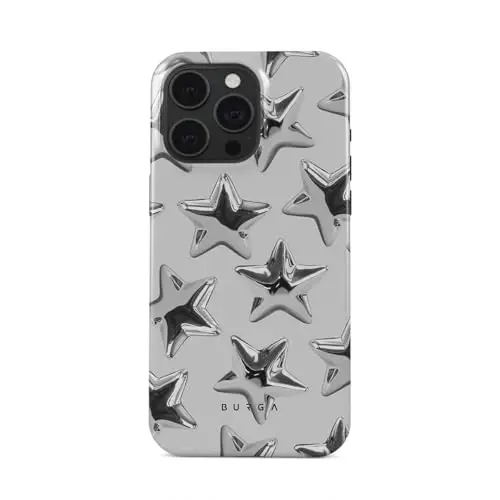 BURGA iPhone 15 Pro uchun g'ilof - Chiroyli, zamonaviy, estetik, dizayner naqshli, 15pro telefon qopqog'i, qattiq qobiq himoyasi - Apple iPhone 15 Pro g'ilofiga mos keladi ayollar va erkaklar uchun - BURGA (1)