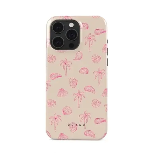 BURGA iPhone 15 Pro uchun g'ilof - Chiroyli, zamonaviy, estetik, dizayner naqshli, 15pro telefon qopqog'i, qattiq qopqoq himoyasi - Apple iPhone 15 Pro g'ilofiga mos keladi ayollar va erkaklar uchun 