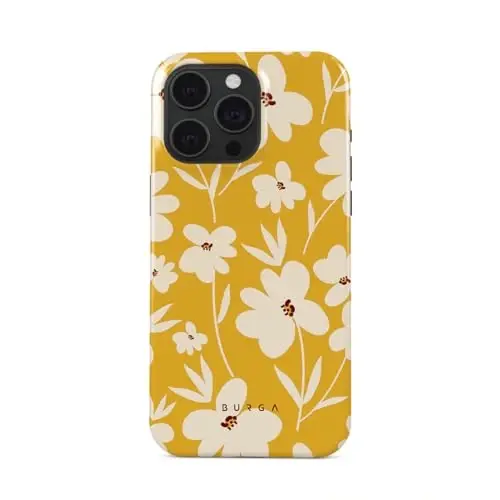 BURGA iPhone 15 Pro uchun g'ilof - Chiroyli, zamonaviy, estetik, dizaynerlik naqshli, 15pro telefon qopqog'i, qattiq qobiq himoyasi - Apple iPhone 15 Pro ayollar va erkaklar uchun mos keladi 