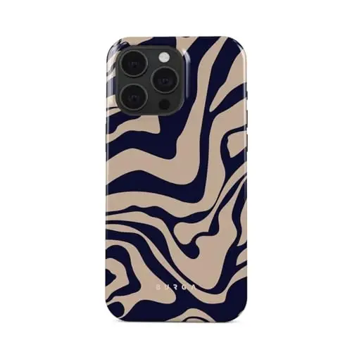 BURGA iPhone 15 Pro uchun telefon g'ilofi - Chiroyli, zamonaviy, estetik, dizayner naqshli, 15pro telefon qopqog'i, qattiq himoya - Apple iPhone 15 Pro g'ilofi ayollar va erkaklar uchun mos 