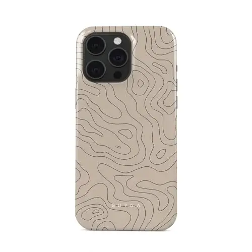 BURGA iPhone 15 Pro uchun telefon g'ilofi - Chiroyli, zamonaviy, estetik, dizayner naqshli, 15pro telefon qopqog'i, qattiq qobiq himoyasi - Apple iPhone 15 Pro ayollar va erkaklar uchun mos keladi 