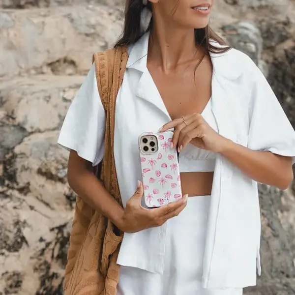 BURGA Phone Case for iPhone 16 Pro - Cute, Trendy, Aesthetic, Designer Pattern, 16pro Phone Cover, Hard Shell Protection - fits Apple iPhone 16 Pro Case for Women and Men - 7