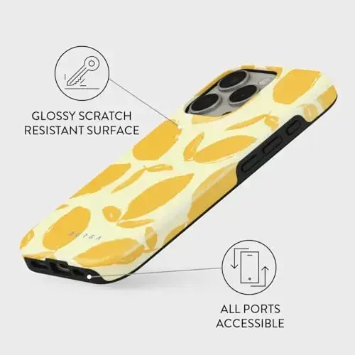 BURGA Phone Case for iPhone 16 Pro - Cute, Trendy, Aesthetic, Designer Pattern, 16pro Phone Cover, Hard Shell Protection - fits Apple iPhone 16 Pro Case for Women and Men - 3