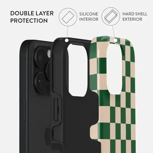 BURGA Phone Case for iPhone 16 Pro - Cute, Trendy, Aesthetic, Designer Pattern, 16pro Phone Cover, Hard Shell Protection - fits Apple iPhone 16 Pro Case for Women and Men - BURGA (1)