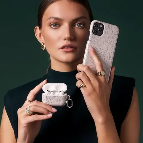 BURGA Phone Case for iPhone 16 Pro - Cute, Trendy, Aesthetic, Designer Pattern, 16pro Phone Cover, Hard Shell Protection - fits Apple iPhone 16 Pro Case for Women and Men - 5