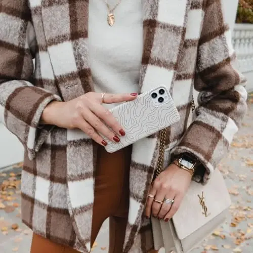 BURGA Phone Case for iPhone 16 Pro - Cute, Trendy, Aesthetic, Designer Pattern, 16pro Phone Cover, Hard Shell Protection - fits Apple iPhone 16 Pro Case for Women and Men - 7