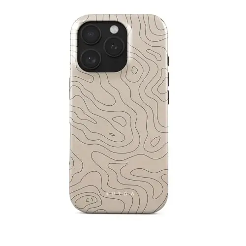 BURGA Phone Case for iPhone 16 Pro - Cute, Trendy, Aesthetic, Designer Pattern, 16pro Phone Cover, Hard Shell Protection - fits Apple iPhone 16 Pro Case for Women and Men 