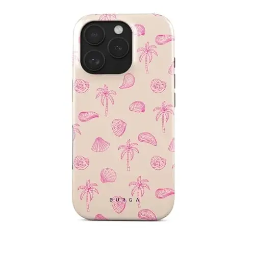 BURGA iPhone 16 Pro uchun telefon gʻilofi - Chiroyli, zamonaviy, estetik, dizayner naqshli, 16pro telefon qopqogʻi, qattiq qobiqli himoya - Apple iPhone 16 Pro ayollar va erkaklar uchun gʻilofga mos keladi 