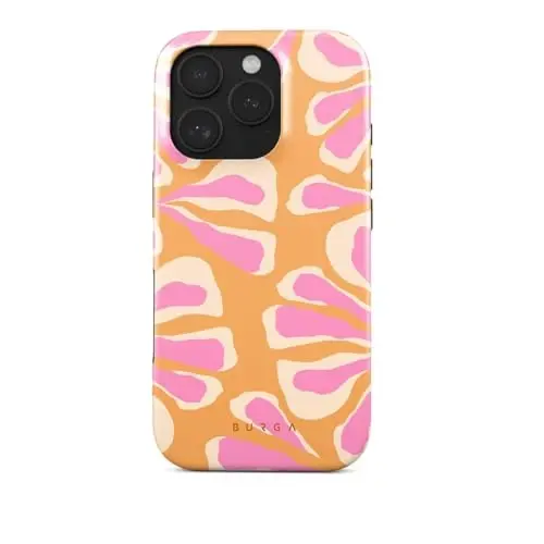 BURGA iPhone 16 Pro uchun telefon g‘ilofi - Chiroyli, zamonaviy, estetik, dizayner naqshli, 16pro telefon qopqog‘i, qattiq qoplamali himoya - Apple iPhone 16 Pro ayollar va erkaklar uchun g‘ilofga mos keladi 
