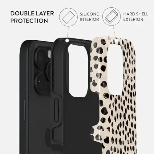 BURGA iPhone 16 Pro uchun telefon g'ilofi - Chiroyli, zamonaviy, estetik, dizayner naqshli, 16pro telefon qopqog'i, qattiq qopqoq himoyasi - Apple iPhone 16 Pro ayollar va erkaklar uchun g'ilofga mos keladi - 2