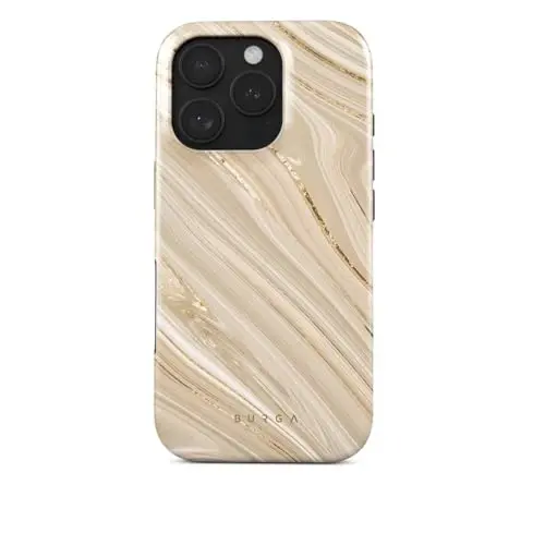 BURGA iPhone 16 Pro uchun telefon g'ilofi - Chiroyli, zamonaviy, estetik, dizayner naqshli, 16pro telefon qopqog'i, qattiq qopqoqli himoya - Apple iPhone 16 Pro ayollar va erkaklar uchun g'ilofga mos keladi 