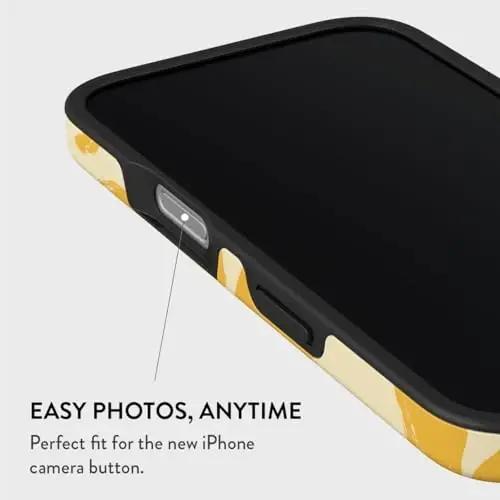 BURGA iPhone 16 uchun telefon g'ilofi - Chiroyli, moda, estetik, naqshli telefon qopqog'i, qattiq qopqoq himoyasi - ayollar va erkaklar uchun Apple iPhone 16 g'ilofiga mos keladi - 5
