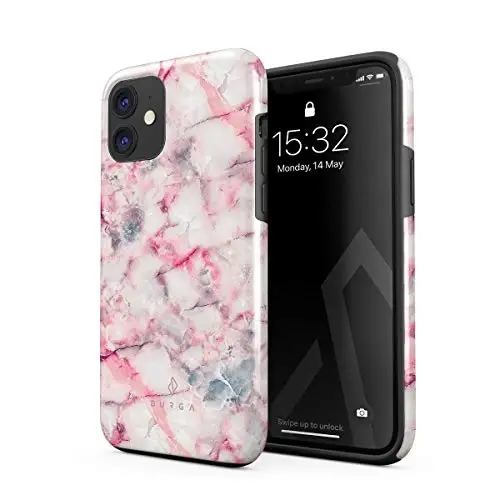 BURGA Phone Case for iPhone 12 - Cute, Trendy, Aesthetic, Pattern Phone Cover, Hard Shell Protection - fits Apple iPhone 12 Case for Women and Men - 1