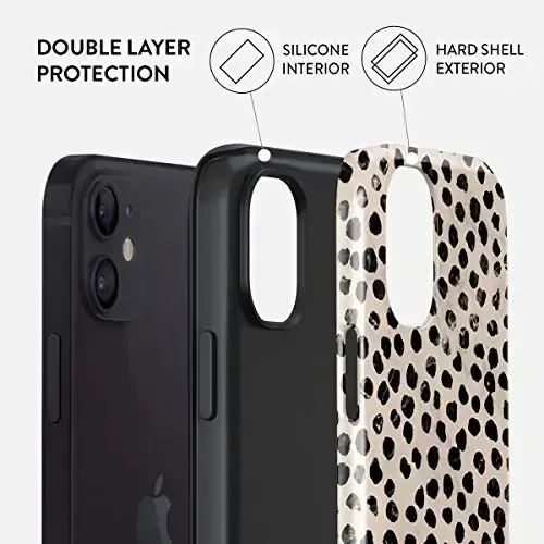 BURGA Phone Case for iPhone 12 - Cute, Trendy, Aesthetic, Pattern Phone Cover, Hard Shell Protection - fits Apple iPhone 12 Case for Women and Men - 3