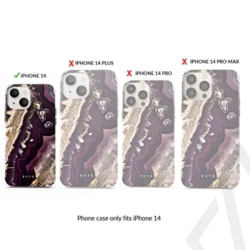 BURGA Unisex Phone Case for iPhone 14 – Dual-Layer Hybrid Design with Shock-Absorbing TPU & Durable Exterior, Scratch-Resistant Finish and Raised Bezel Edge for Screen Protection & Daily Use - BURGA (1)