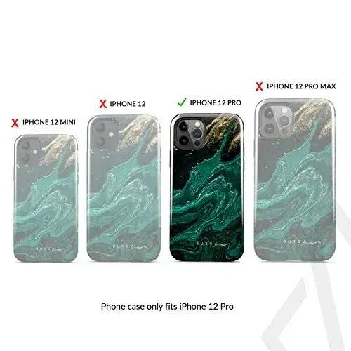 BURGA Phone Case for iPhone 12 Pro - Cute, Trendy, Aesthetic, Designer Pattern, 12pro Phone Cover, Hard Shell Protection - fits Apple iPhone 12 Pro Case for Women and Men - 3