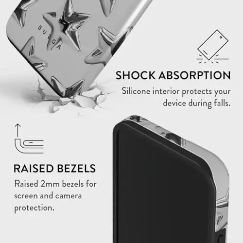 BURGA Phone Case for iPhone 13 - Cute, Trendy, Aesthetic, Pattern Phone Cover, Hard Shell Protection - fits Apple iPhone 13 Case for Women and Men - 4