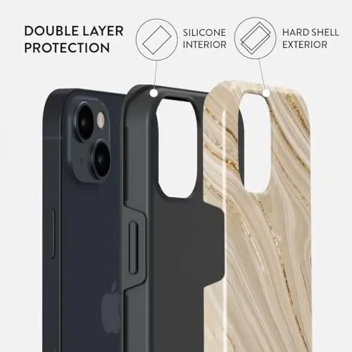 BURGA Phone Case for iPhone 13 - Cute, Trendy, Aesthetic, Pattern Phone Cover, Hard Shell Protection - fits Apple iPhone 13 Case for Women and Men - BURGA (1)