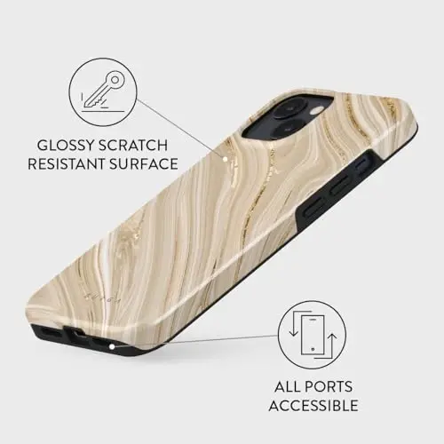 BURGA Phone Case for iPhone 13 - Cute, Trendy, Aesthetic, Pattern Phone Cover, Hard Shell Protection - fits Apple iPhone 13 Case for Women and Men - 3