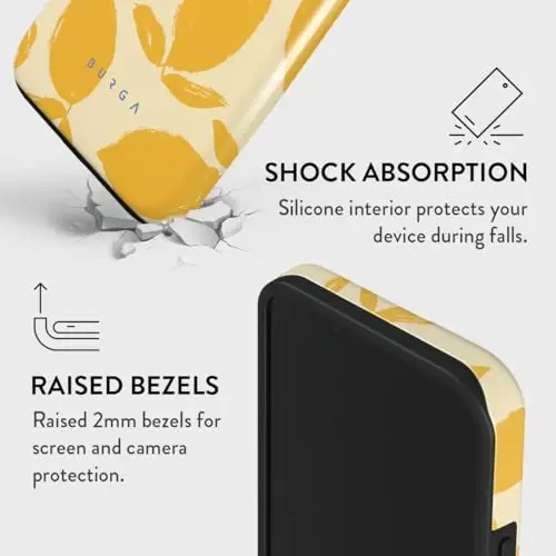 BURGA Phone Case for iPhone 13 - Cute, Trendy, Aesthetic, Pattern Phone Cover, Hard Shell Protection - fits Apple iPhone 13 Case for Women and Men - 4