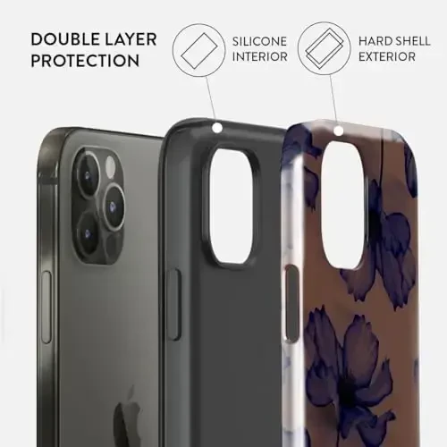 BURGA Phone Case for iPhone 13 Pro - Cute, Trendy, Aesthetic, Designer Pattern, 13pro Phone Cover, Hard Shell Protection - fits Apple iPhone 13 Pro Case for Women and Men - 2