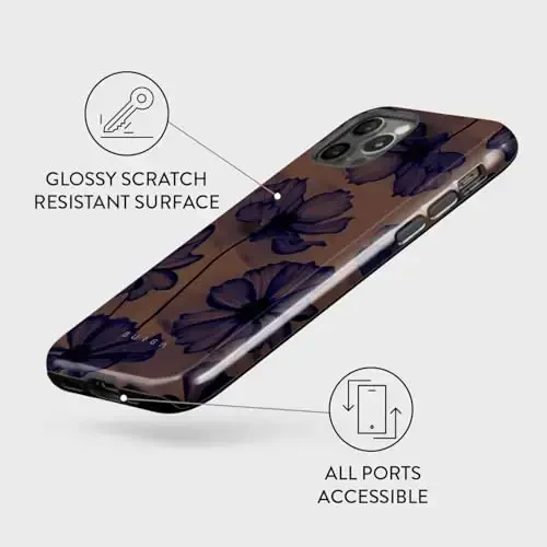 BURGA Phone Case for iPhone 13 Pro - Cute, Trendy, Aesthetic, Designer Pattern, 13pro Phone Cover, Hard Shell Protection - fits Apple iPhone 13 Pro Case for Women and Men - 3