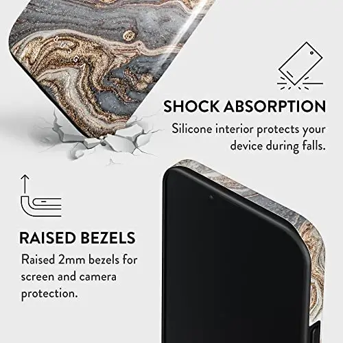BURGA Phone Case for iPhone 14 - Cute, Trendy, Aesthetic, Pattern Phone Cover, Hard Shell Protection - fits Apple iPhone 14 Case for Women and Men - 5