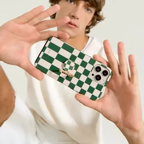 BURGA Phone Case for iPhone 14 - Cute, Trendy, Aesthetic, Pattern Phone Cover, Hard Shell Protection - fits Apple iPhone 14 Case for Women and Men - 5