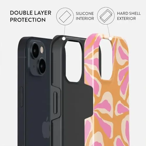 BURGA Phone Case for iPhone 14 - Cute, Trendy, Aesthetic, Pattern Phone Cover, Hard Shell Protection - fits Apple iPhone 14 Case for Women and Men - BURGA (1)