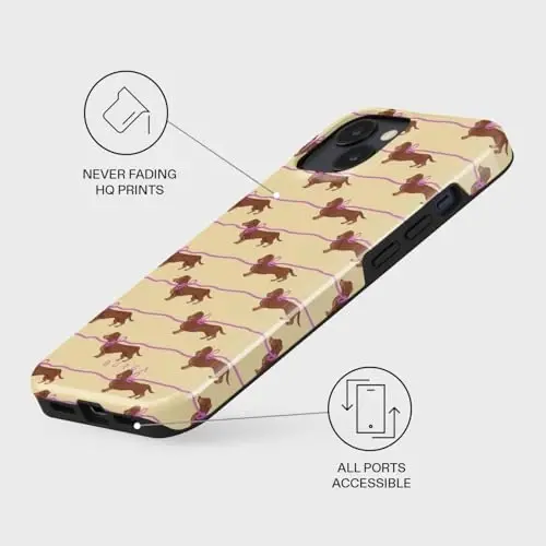 BURGA Phone Case for iPhone 14 - Cute, Trendy, Aesthetic, Pattern Phone Cover, Hard Shell Protection - fits Apple iPhone 14 Case for Women and Men - 3