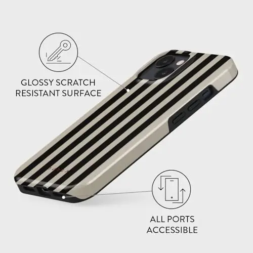 BURGA Phone Case for iPhone 14 - Cute, Trendy, Aesthetic, Pattern Phone Cover, Hard Shell Protection - fits Apple iPhone 14 Case for Women and Men - 3