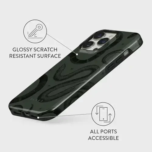 BURGA Phone Case for iPhone 14 Pro - Cute, Trendy, Aesthetic, Designer Pattern, 14pro Phone Cover, Hard Shell Protection - fits Apple iPhone 14 Pro Case for Women and Men - 4