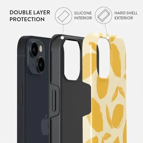 BURGA Phone Case for iPhone 15 - Cute, Trendy, Aesthetic, Pattern Phone Cover, Hard Shell Protection - fits Apple iPhone 15 Case for Women and Men - 2