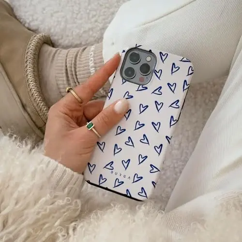 BURGA Phone Case for iPhone 15 - Cute, Trendy, Aesthetic, Pattern Phone Cover, Hard Shell Protection - fits Apple iPhone 15 Case for Women and Men - 5