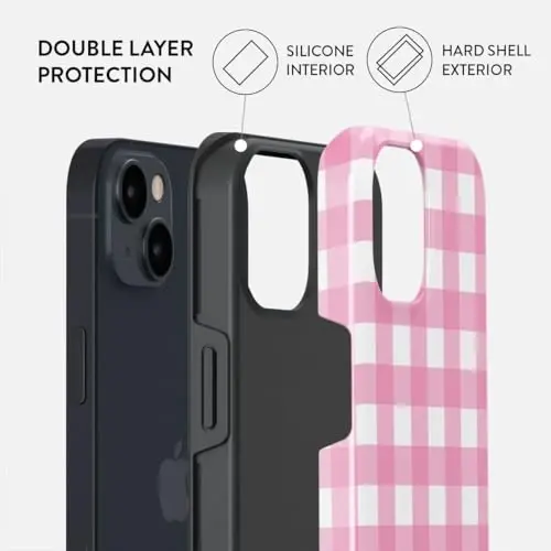 BURGA Phone Case for iPhone 15 - Cute, Trendy, Aesthetic, Pattern Phone Cover, Hard Shell Protection - fits Apple iPhone 15 Case for Women and Men - BURGA (1)