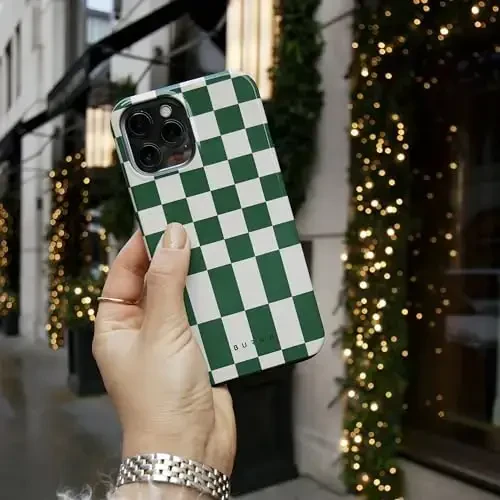 BURGA Phone Case for iPhone 15 Pro - Cute, Trendy, Aesthetic, Designer Pattern, 15pro Phone Cover, Hard Shell Protection - fits Apple iPhone 15 Pro Case for Women and Men - 6