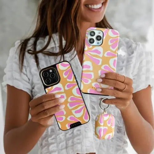 BURGA Phone Case for iPhone 16 - Cute, Trendy, Aesthetic, Pattern Phone Cover, Hard Shell Protection - fits Apple iPhone 16 Case for Women and Men - 5
