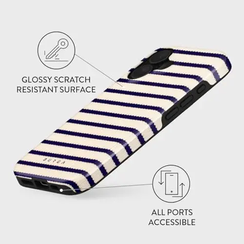 BURGA Phone Case for iPhone 16 - Cute, Trendy, Aesthetic, Pattern Phone Cover, Hard Shell Protection - fits Apple iPhone 16 Case for Women and Men - 3