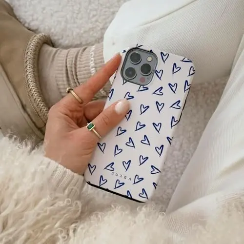 BURGA Phone Case for iPhone 16 - Cute, Trendy, Aesthetic, Pattern Phone Cover, Hard Shell Protection - fits Apple iPhone 16 Case for Women and Men - 6