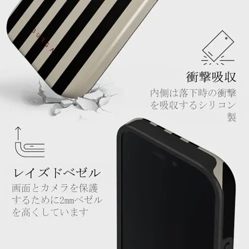 BURGA Phone Case for iPhone 16 - Cute, Trendy, Aesthetic, Pattern Phone Cover, Hard Shell Protection - fits Apple iPhone 16 Case for Women and Men - 4