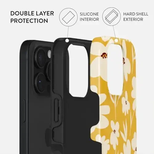 BURGA Phone Case for iPhone 16 Pro - Cute, Trendy, Aesthetic, Designer Pattern, 16pro Phone Cover, Hard Shell Protection - fits Apple iPhone 16 Pro Case for Women and Men - 2